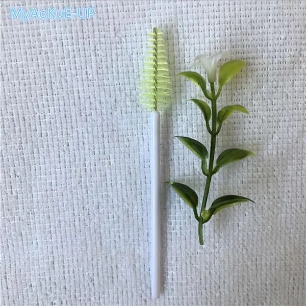 200 pcs Wholesale Water Drop Shape Nylon Material Mix Color Lashes Makeup Brushes Eyelash Extension Tools Eyelashes Brushes