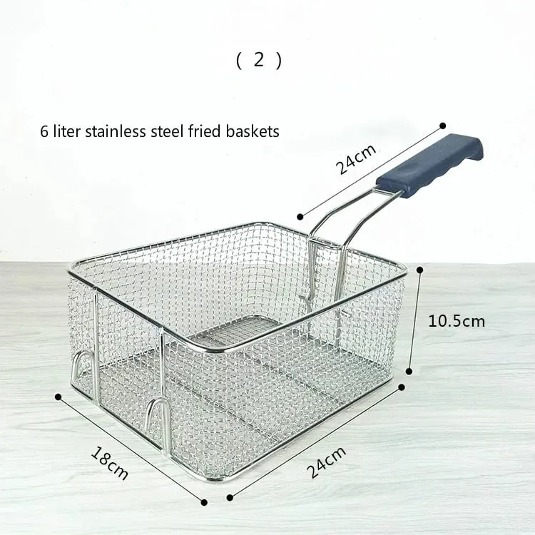 Stainless Steel Fryer Screen French Fries Frame Square Filter Net Encrypt Colander Shaped Frying Basket Fryers Meshed — image 10