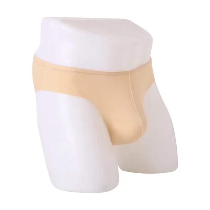 Men's Briefs Soft Breathable Silk Sexy Underwear Men's Hot Hips Up Transparent Jockstrap Sexy Colorful Undies Cueca — image 4