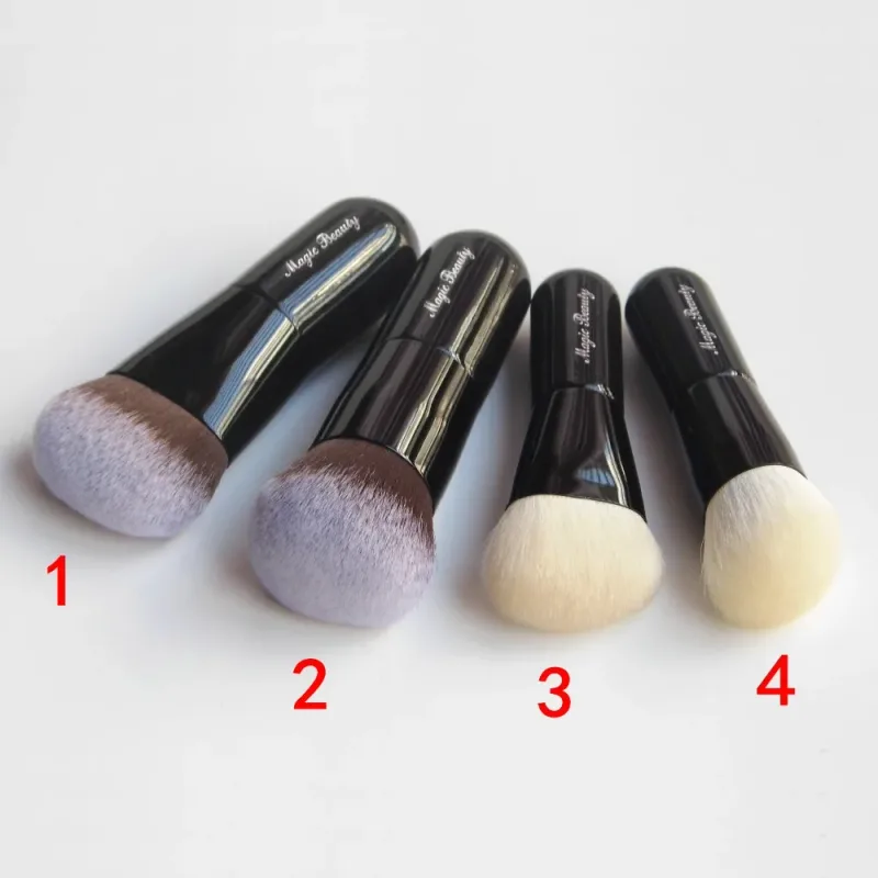 Cute Baby Professional Handmade Makeup Brushes Soft Synthetic Saikoho Goat Hair Blush Contour Foundation Brush Make up Brush