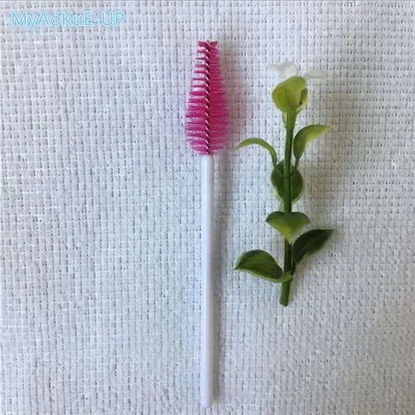 200 pcs Wholesale Water Drop Shape Nylon Material Mix Color Lashes Makeup Brushes Eyelash Extension Tools Eyelashes Brushes
