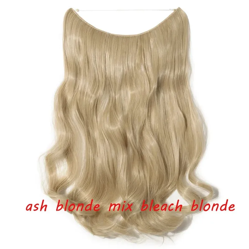 S-noilite 32colors Synthetic Invisible Wire Hair Extension Clip In False Hair Hairpieces Long Hair Extensions For Women