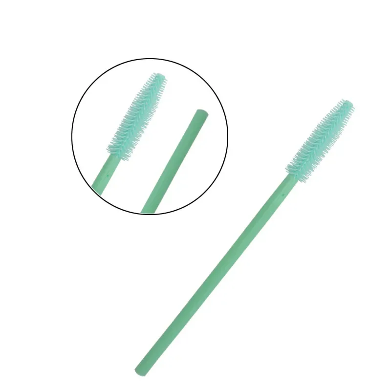 50 pcs Silicone Mascara Wands Applicator Disposable Eyelash Brushes Comb Beauty Makeup Brush For Women Eyelash Extension Tools