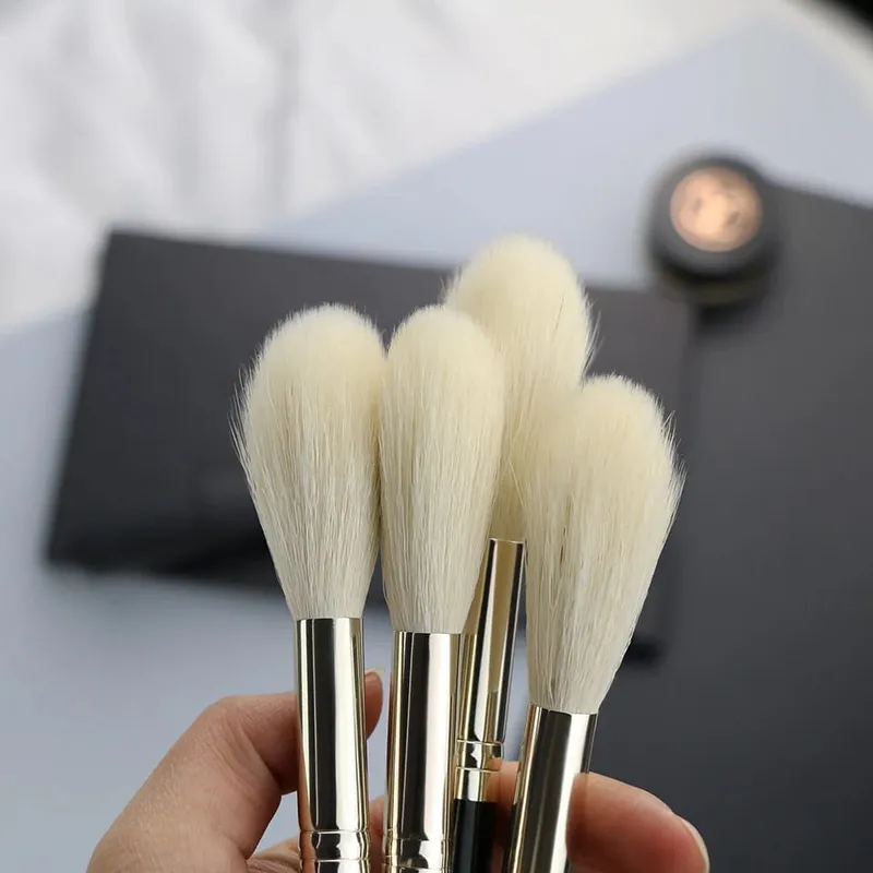 1 pièces 100% poils de chèvre surligneur noir pinceaux de maquillage professionnel naturel poney fard à paupières Blush sourcils pinceaux de maquillage — image 5