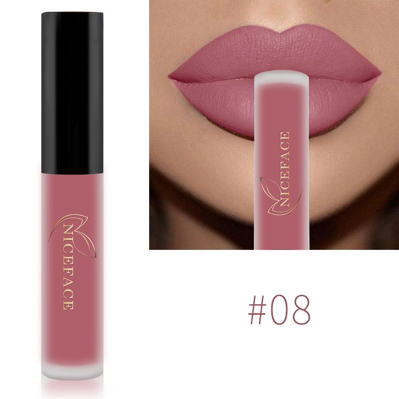 Nude Liquid Lipsticks Waterproof Velvet Matte Lip Gloss Long Lasting Non-stick Cup Lip Tint Makeup Pigment Cosmetics