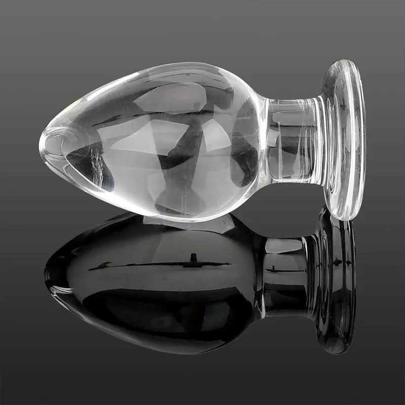 50mm Butt Dilator Anal Plug for Women Vaginal Expander Glass Big Dildos Female Masturbator Sex Toys Adults Games Erotic Products — image 2