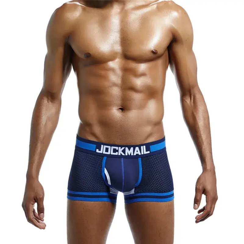 Boxers Elasticity Mesh Underwear Men Boxers Homme Cueca Boxer Shorts Sexy Mens Pouch Boxers Male Underpants Gay Pantie — image 10