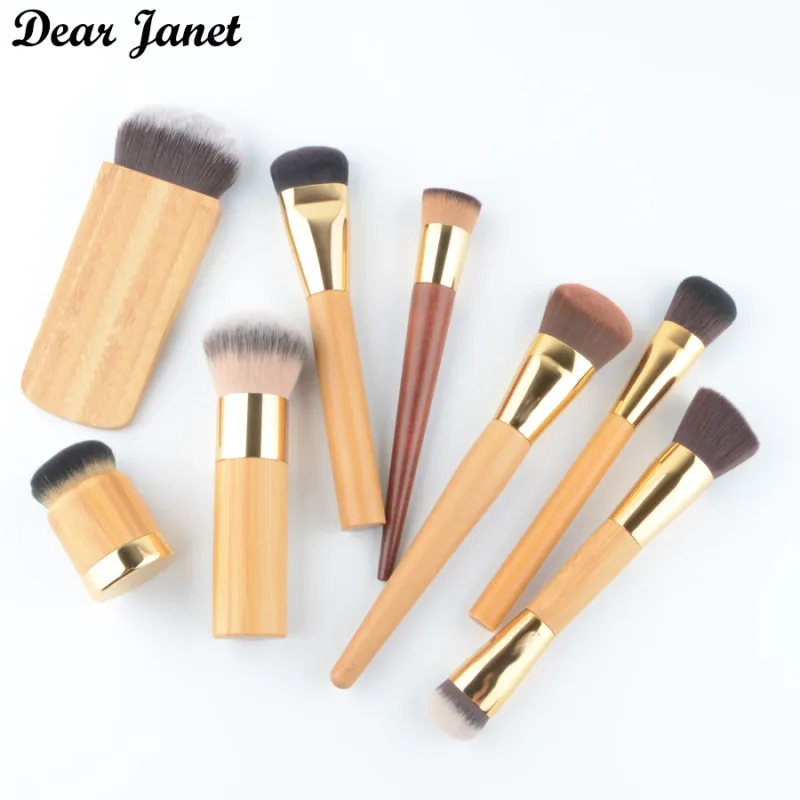 1pc Super Soft Powder Make up brushes Foundation Blusher makeup brush Shadow blending contour Professional High quality bamboo — image 3