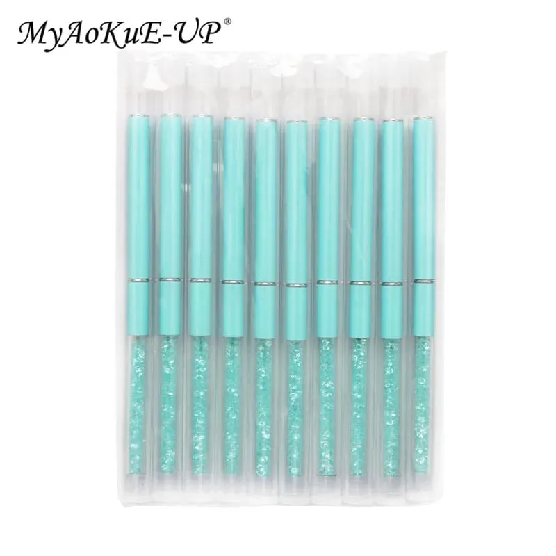 Rhinestone Lash Brush Reusable Eyelash Brushes Mascara Wand Applicator Eyelash Extension Makeup Tool