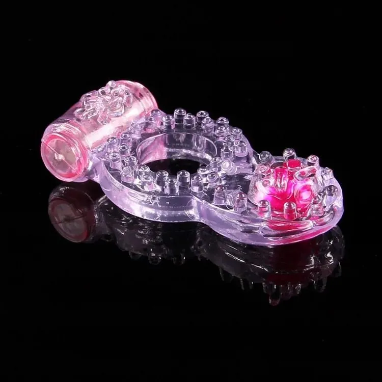 Triple Couples Dual Pleasure delay Ring Vibrating Ring clit stimulator longer erections intense ejaculations Sex Toys for man