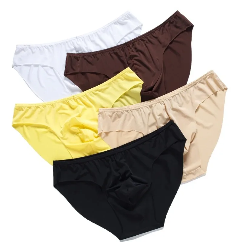 Men's Briefs Soft Breathable Silk Sexy Underwear Men's Hot Hips Up Transparent Jockstrap Sexy Colorful Undies Cueca — image 7