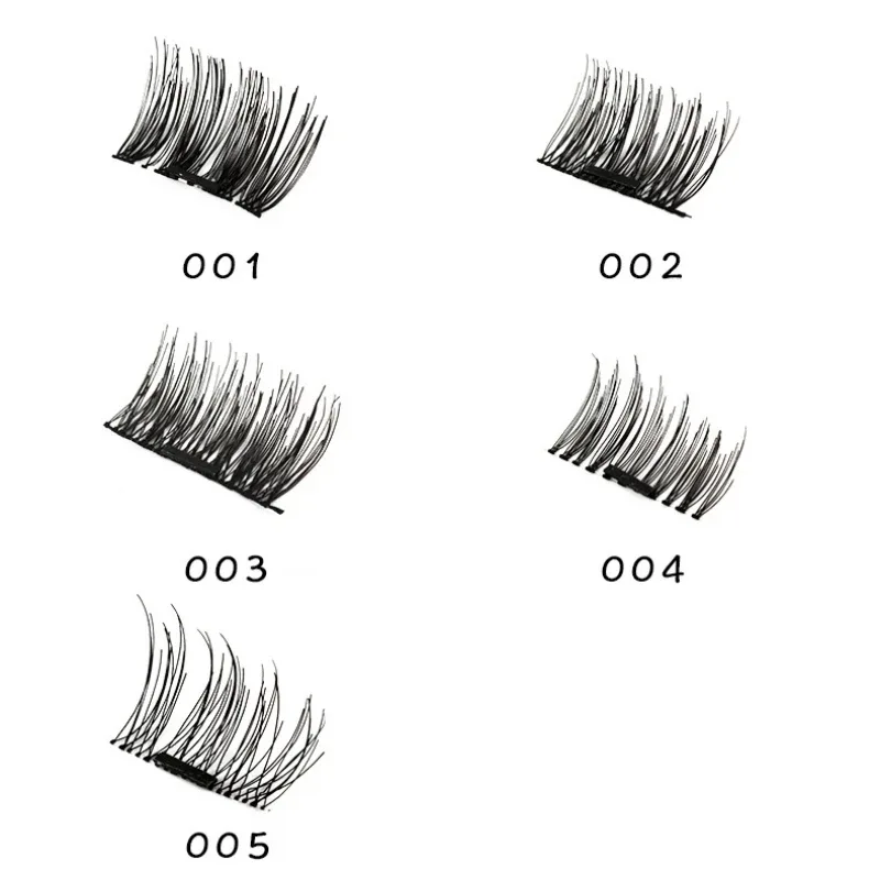 3D Magnetic Eyelash False Eyelashes Double Magnet Full Strip Magnetic Lashes Soft Hair Reusable Fake Eye Lashes — image 5