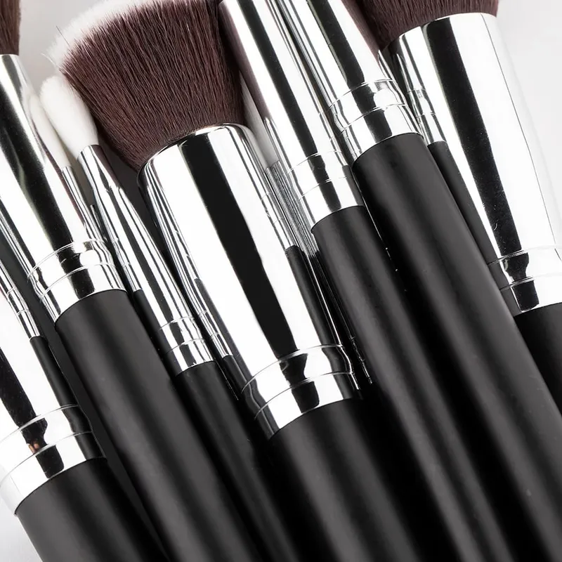 15pcs Professional Make-up Brushes Set Makeup Power Brush Make Up Beauty Tools Soft Synthetic Hair With Leather Case — image 4