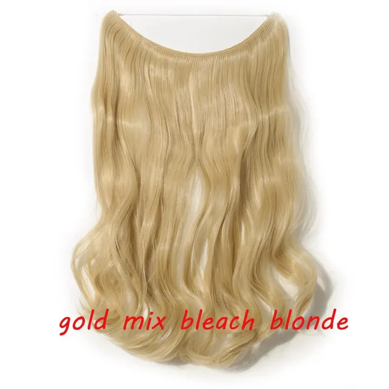 S-noilite 32colors Synthetic Invisible Wire Hair Extension Clip In False Hair Hairpieces Long Hair Extensions For Women
