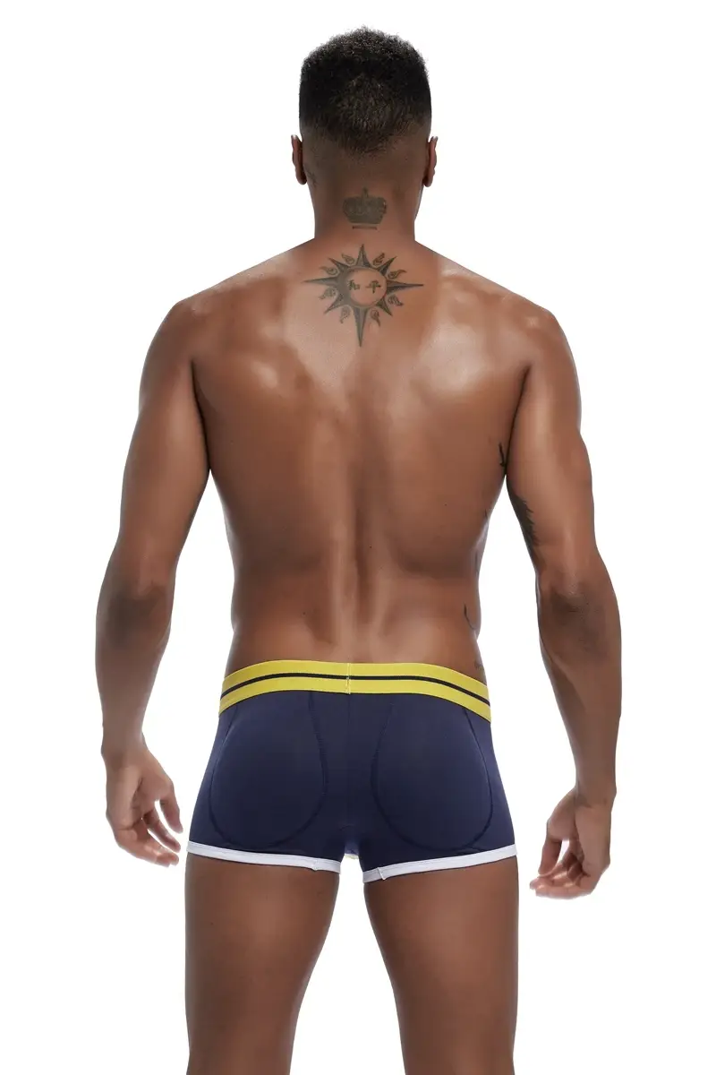 Brand sexy men underwear bulge enhancing men Boxer include Penis pad and hips buttocks double Removable push up cup — image 6