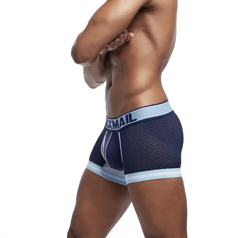 Boxers Elasticity Mesh Underwear Men Boxers Homme Cueca Boxer Shorts Sexy Mens Pouch Boxers Male Underpants Gay Pantie — image 21