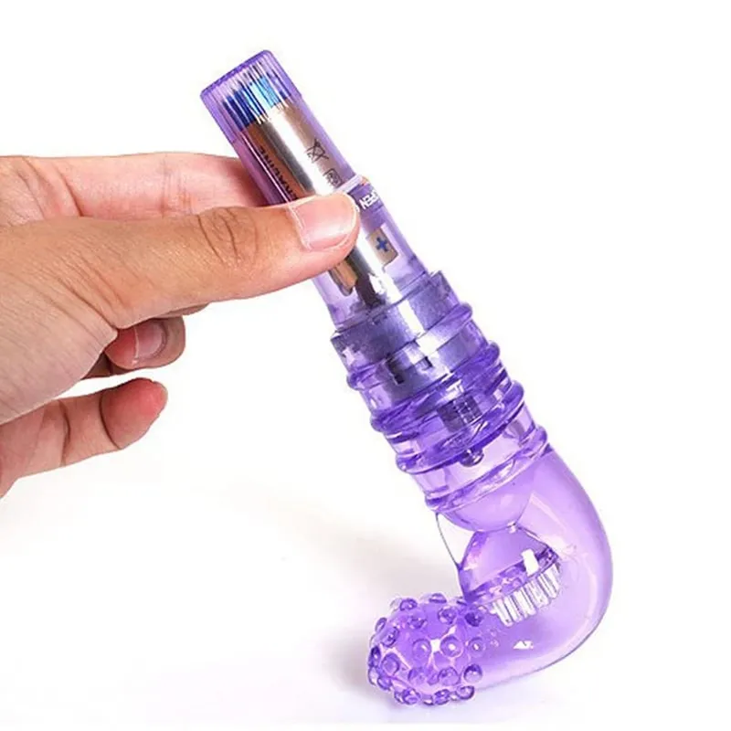 Triple clit vibrator Massage Stick girl NightLife Masturbation Finger Vibrator Gspot Brush AV Clit Orgasm Squirt Stick Sex Toys — image 5