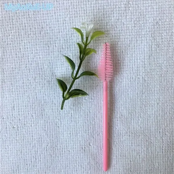 200 pcs Wholesale Water Drop Shape Nylon Material Mix Color Lashes Makeup Brushes Eyelash Extension Tools Eyelashes Brushes