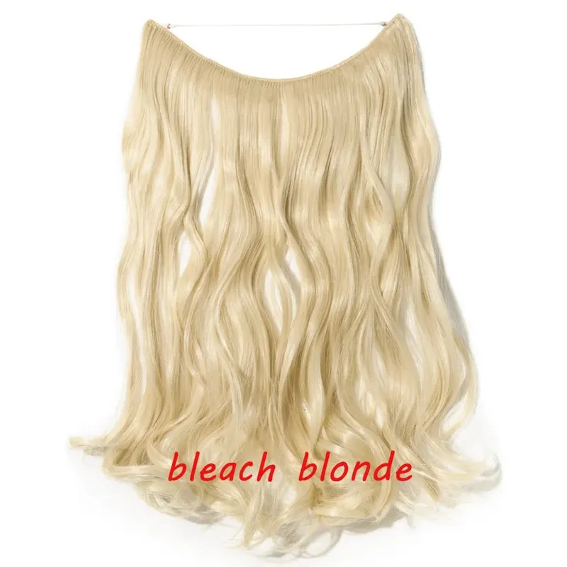 S-noilite 32colors Synthetic Invisible Wire Hair Extension Clip In False Hair Hairpieces Long Hair Extensions For Women