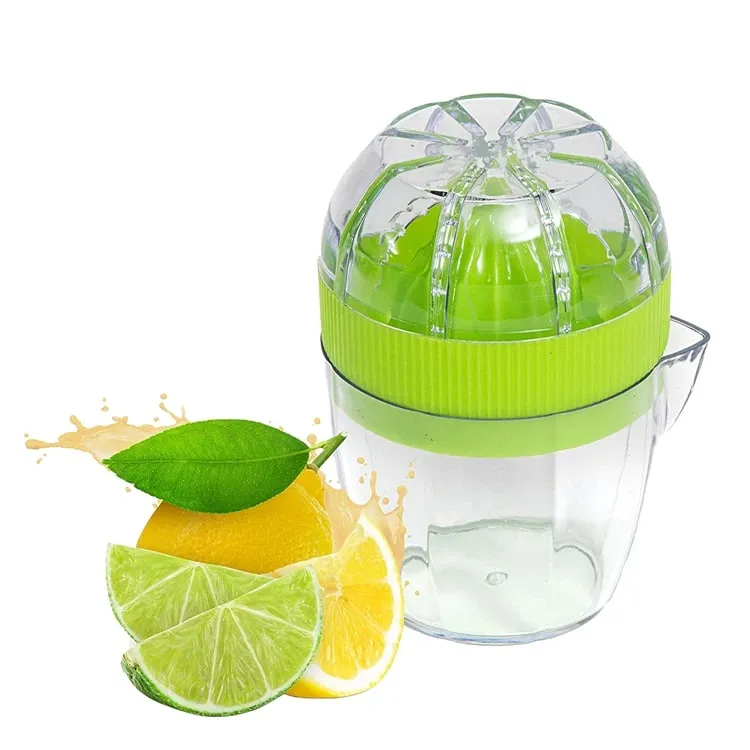 Lemon Squeezer With Lid Plastic Manual Lemon Juicer Orange Press Cup Citrus Squeezer with Pour Spout Fruit Tools KC0130