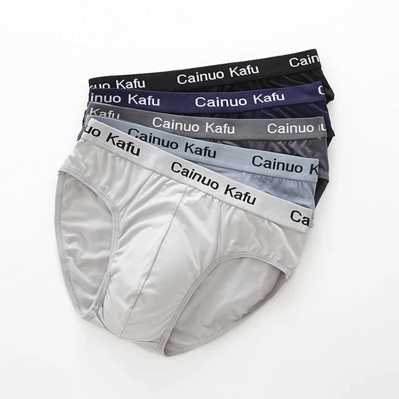 4Pcs Men Briefs Mens Summer Underwear Large Size L-5XL Elasticity Underwear Male Comfortable Panties Sexy Male Shorts Briefs Hot — image 6