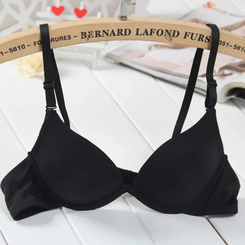 Sexy Womens Lingerie Small Breasts Deep V Brassiere Support Bra Underwired Bralette Padded Bh Top 28-36 AA A B Cup — image 8