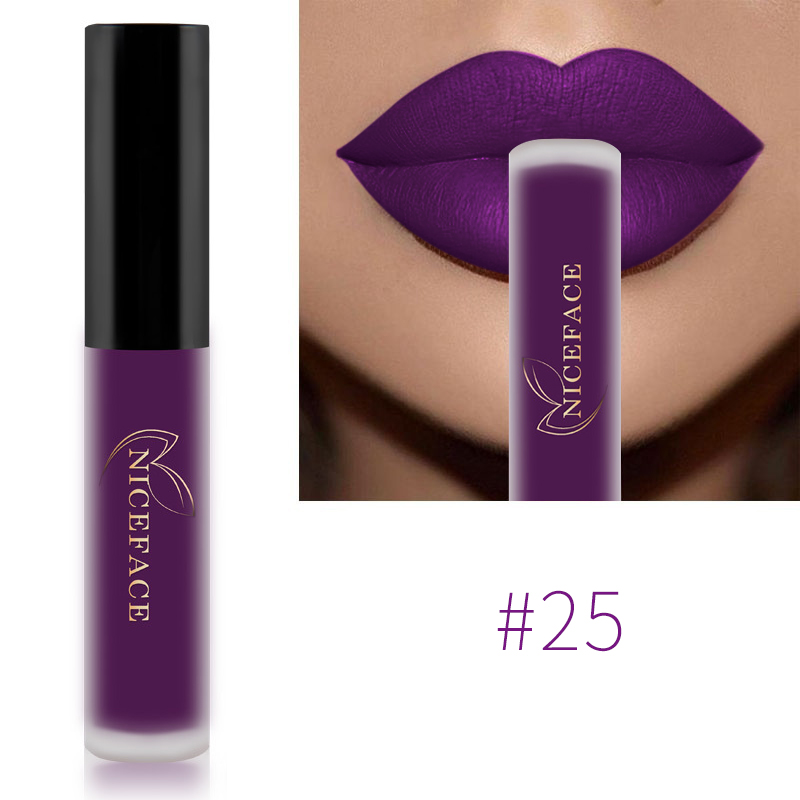 Nude Liquid Lipsticks Waterproof Velvet Matte Lip Gloss Long Lasting Non-stick Cup Lip Tint Makeup Pigment Cosmetics