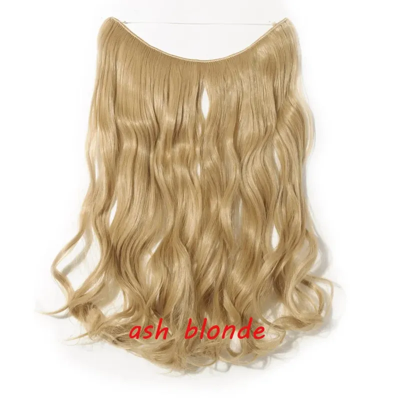 S-noilite 32colors Synthetic Invisible Wire Hair Extension Clip In False Hair Hairpieces Long Hair Extensions For Women