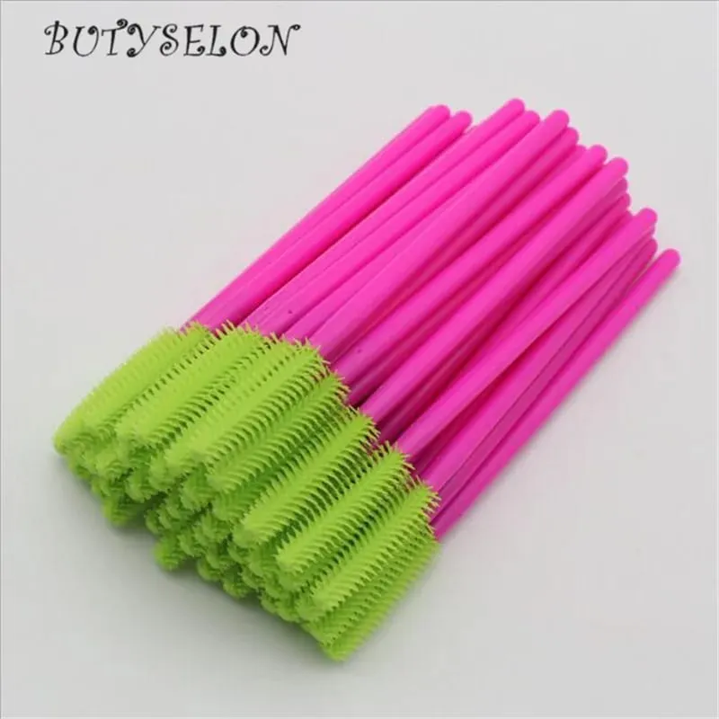 50pcs Disposable Silicone Eyelash Brushes Mascara Wands Applicator Eyebrow Comb Microbrush Lash Extension Supplies Makeup Tools — image 9