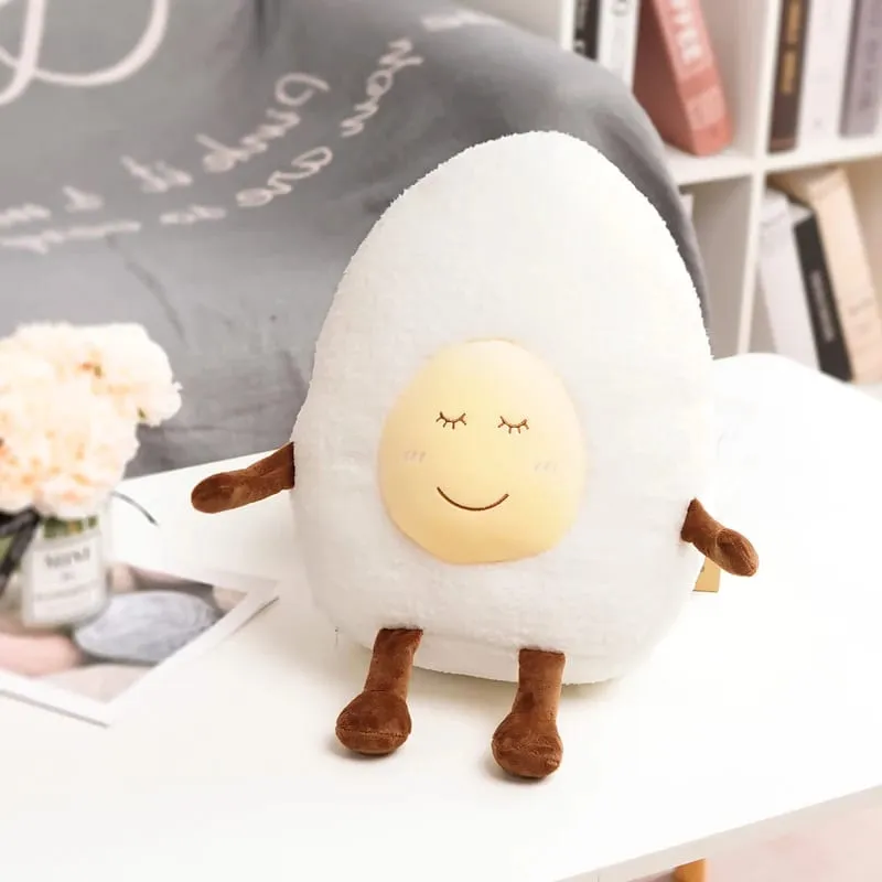 Cute Cloud Plush Pillow Stuffed Soft Creative Family Bread Poached Egg Chestnut Hermit Crab Toy Car Pillow Home Decor Kids Toys