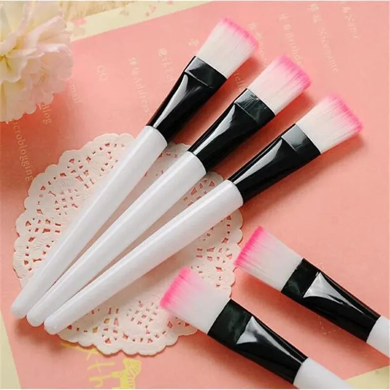 5PCS Soft Cosmetic Makeup Brush DIY Mask Brushes Foundation Skin Face Care Tool Acrylic-Handle Gel Cosmetic Beauty Tools — image 4