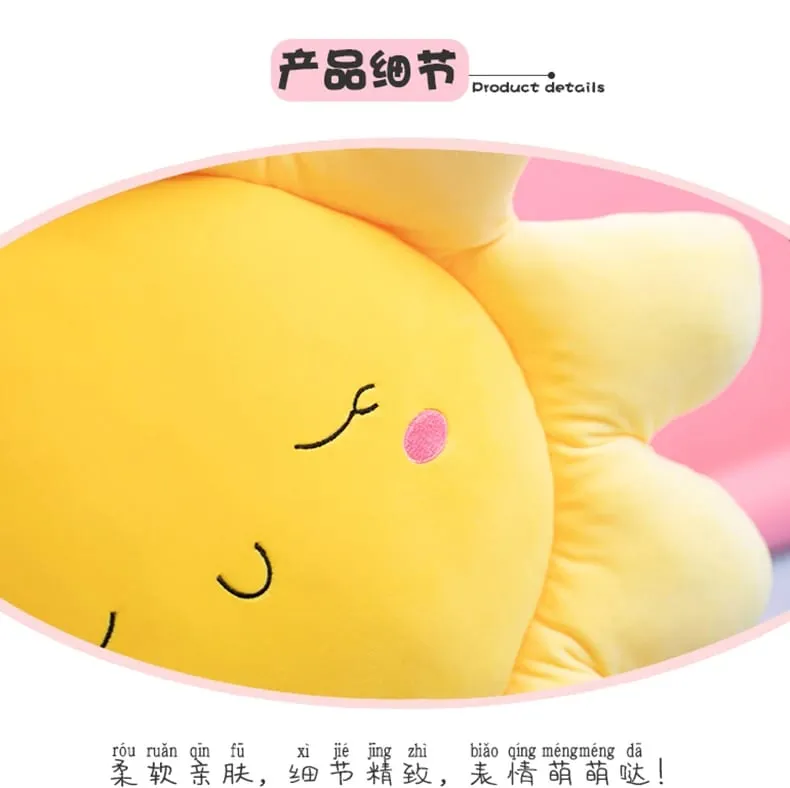 Cute Sun Cloud Plush Pillow Stuffed Soft Creative Plush Sun Cloud Toy Car Pillow Home Decor Toys