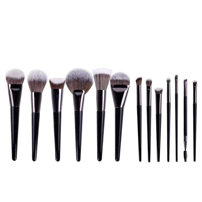 1pc Pro Makeup Brushes Foundation Powder Fan Make Up Brush Contour 3D stippling Eyeshadow Concealer Angled Eye Brow Shadow tools — image 1