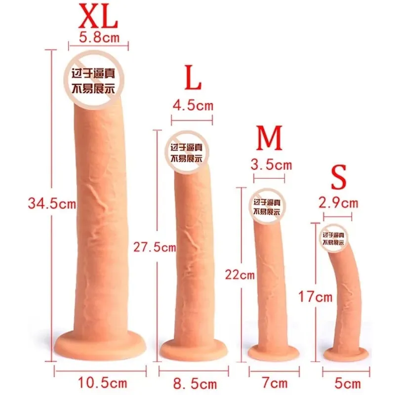 Silicone Soft Super Huge Anal Plug Realistic Dildos Butt Plug Dick Vagina Masturbator Prostate Massager Sex Toys For Women Men