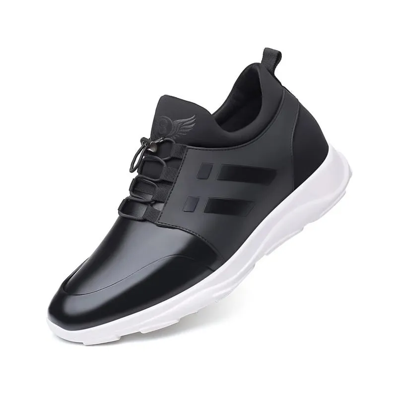 oein 2022 Men's Sneakers Quality 6CM Increasing British Shoes New Breathable Summer Casual Sneakers Big Size Office Shoes Men — image 7