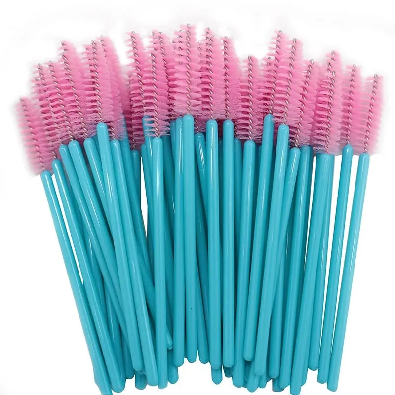 50 Pcs/Set Eyebrow Mascara Wand Eyelash Spoolie Brushes Wholesale Mix Disposable Lash Wands Eyelash Extension Brush Makeup Tools — image 8