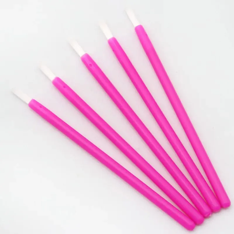 50 τμχ Nylon Lip Brush Lipstick Lip Glossy Wands Clean Applicator Lip Eyeshadow Gloss Brushes Εργαλεία καλλυντικού μακιγιάζ