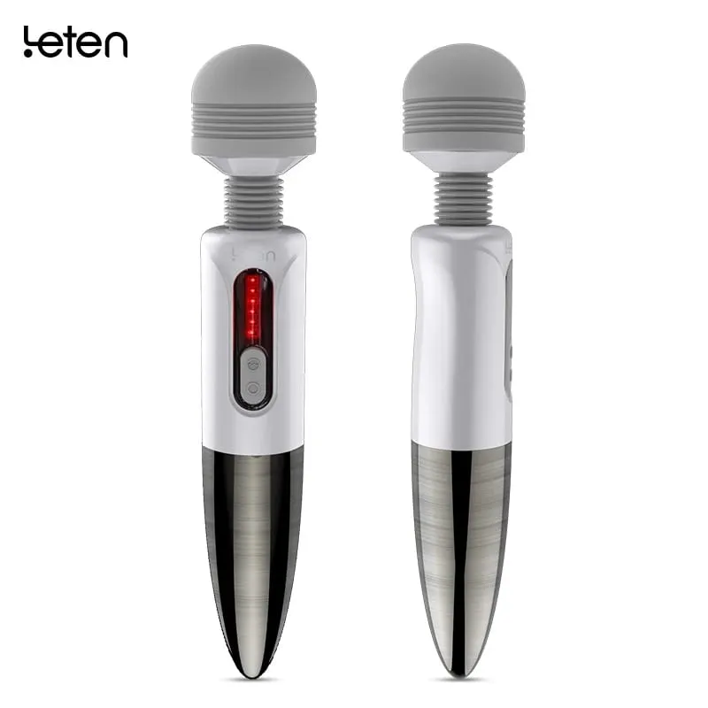 Leten Huge Head Vibrator for Female Masturbation Orgasm AV Magic Wand Massager Nipple Clitoris Stimulator Sex Toys for Woman