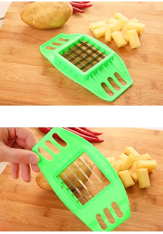 Stainless Steel Vegetable Potato Slicer Cutter Chopper Chips Making Tool Potato Cutting Fries Tool Kitchen Accessories E#CH — image 8