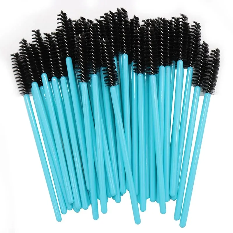 50 Pcs/Set Eyebrow Mascara Wand Eyelash Spoolie Brushes Wholesale Mix Disposable Lash Wands Eyelash Extension Brush Makeup Tools — image 21