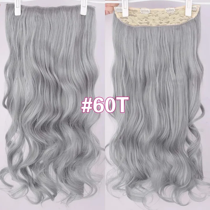 Silike Synthetic Body Wave Clip In Hair Extensions 32 inch 24inch Synthetic Heat Resistant Fiber Curly Clips Hair Extension