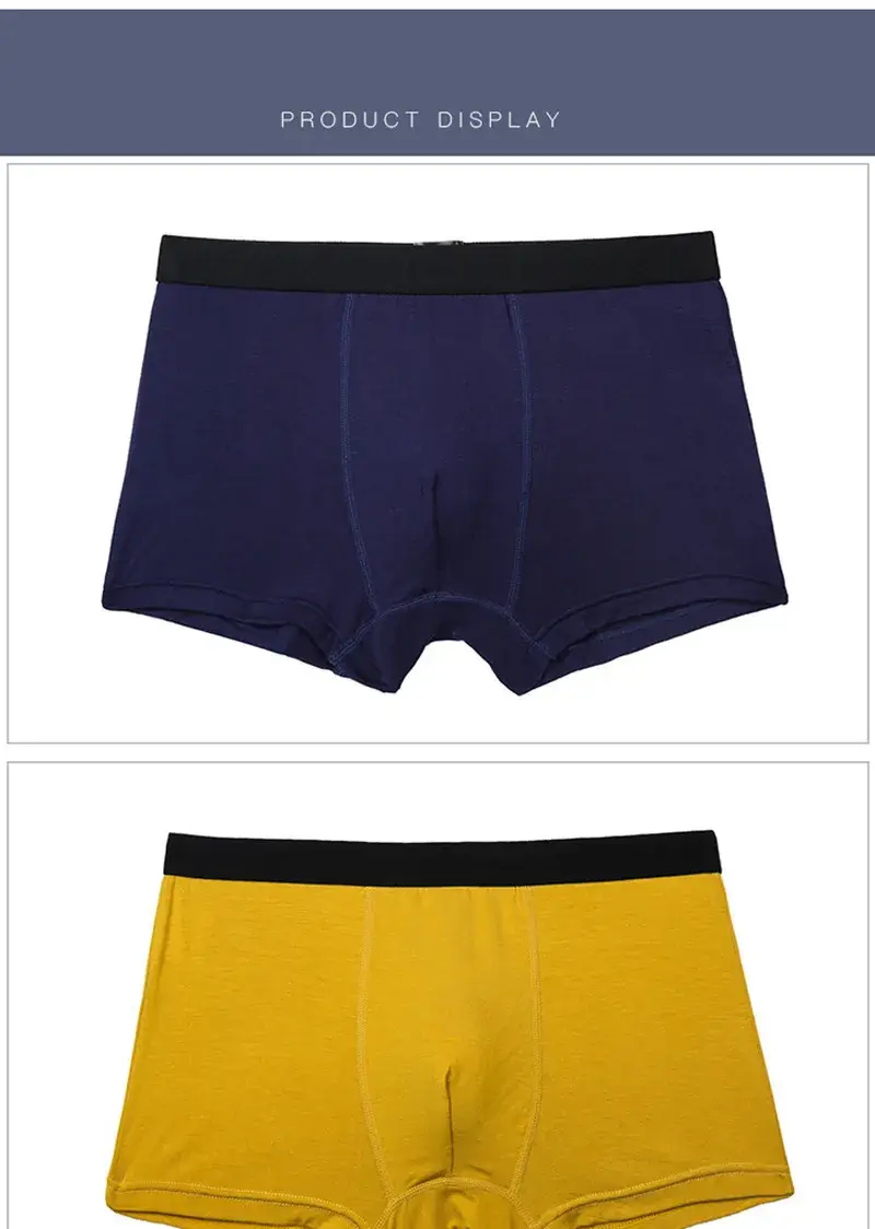 6pcs/Set Black Boxer Men Underwear Bamboo Men's Panties Shorts Breathable Underpants Man Comfortable Sexy Boxers & Briefs Men 3256805629748070 — image 10