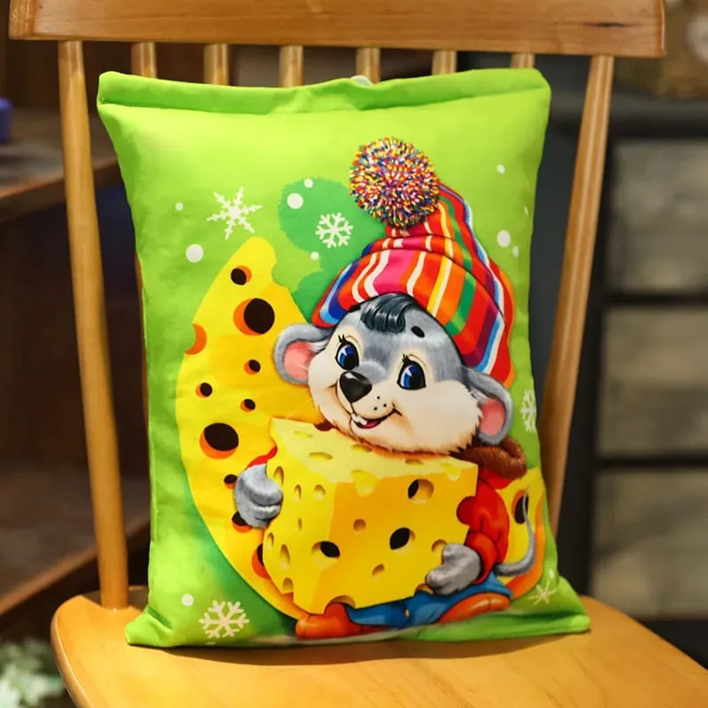 Creative Lifelike Snacks Plush Pillow Simulation Cat Dog Food Potato Chips Cookie Lifelike Food Snack Cushion Plushie Props Gift — image 15