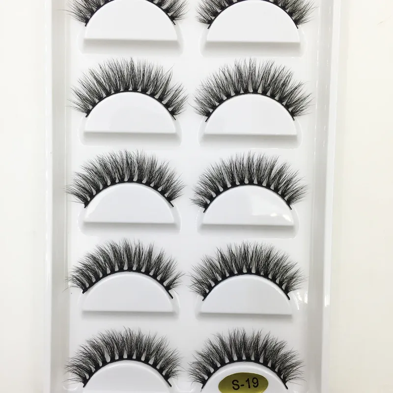 5 Pairs 3D Mink False Eyelashes Soft Lashes Cat Eye Eyelash Makeup Faux Cils Cilios Maquiagem H13 MINI CAT E01 — image 13