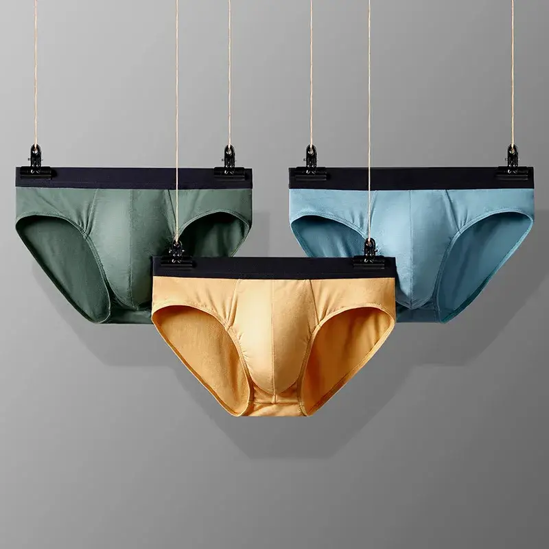 Men's Briefs Soft 60S Modal Male Panties Cozy Elastic Male Underpants Shorts 7A Grade Antibacterial Crotch Mens Sexy Underwear — image 7