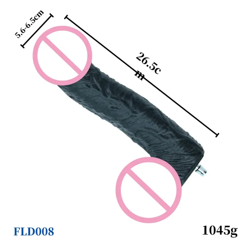 Sex Machine Big Black Dildos Quick Connector masturbation Vibrator Realistic Dildos For Women Attachments Sex Toy for Adults — image 4