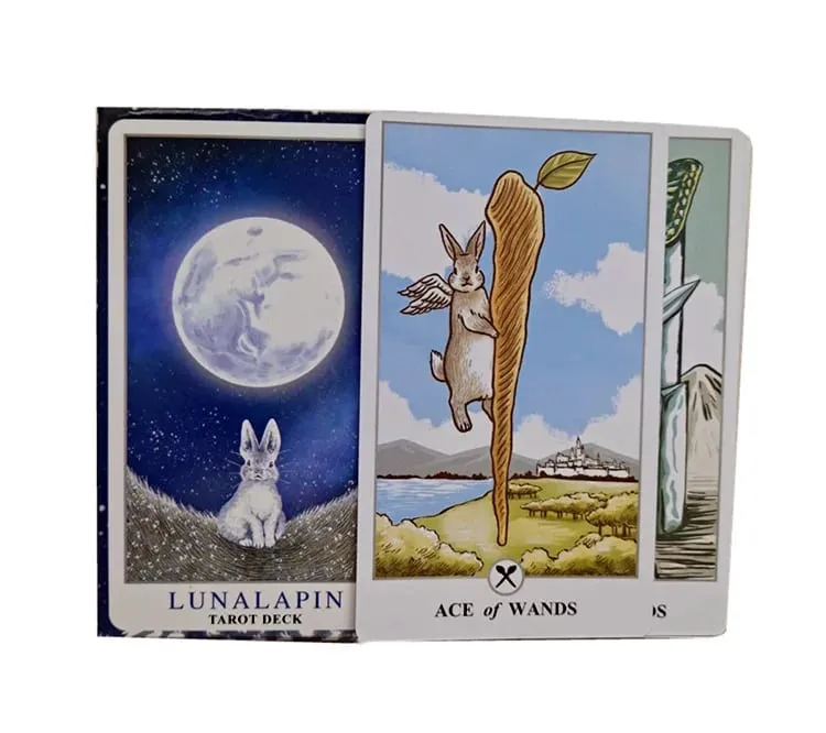 78pcs Tarot Lunalapin Rabbit Tarot Deck Tarot Cards Tarot Card Game Party Table Board Game Card Deck Fortune-telling Oracle Card — image 4