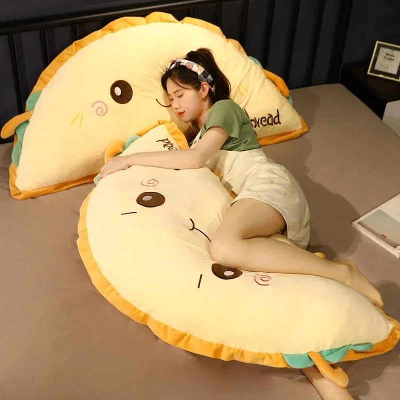 Food Semicircle Toast Cake Plush Toy Cute Bread Stuffed Doll Soft Nap Sleep Pillow Sofa Bed Cushion Creative Birthday Gift 95cm — image 10