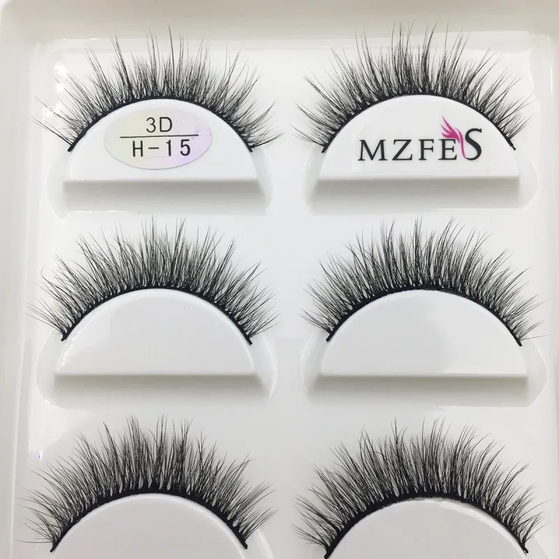 10/50 Boxes 3D Mink Eyelashes Natural Thick False Eye Lashes Mink Lashes Soft Fake Eyelash Wispy Makeup Cilios H13 Cat — image 13