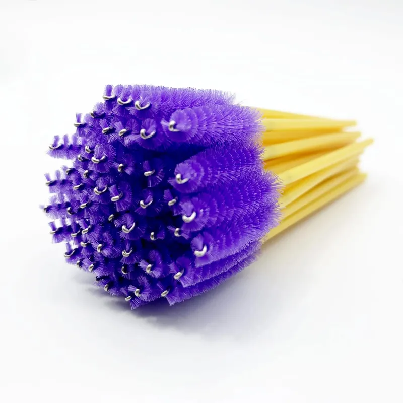 50pcs Cosmetic Eyelash Brush Disposable Eyebrow Brush Mascara Wands Applicator Diamond Eyelash Extension Makeup Brushes — image 8